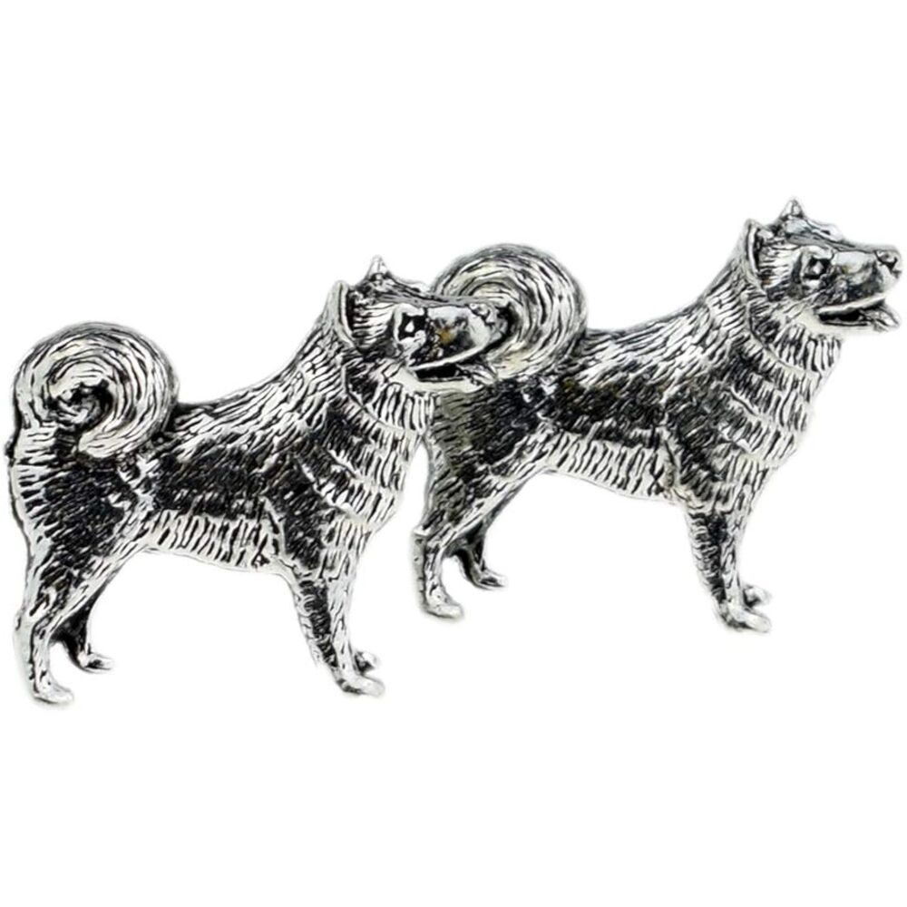 Husky Cufflinks — Handcrafted English Pewter